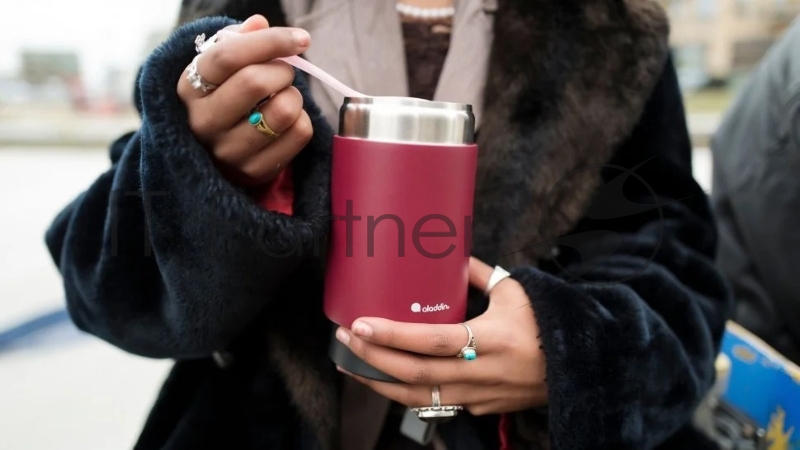 Термос для еды Stanley Aladdin Bistro Thermavac 0.4л. бордовый/черный (10-10495-002)