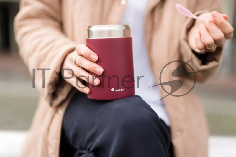 Термос для еды Stanley Aladdin Bistro Thermavac 0.4л. бордовый/черный (10-10495-002)