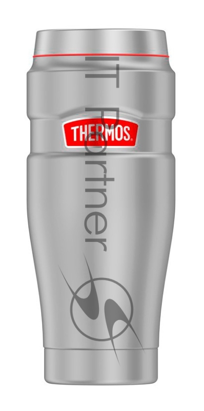 Термокружка для напитков/еды Thermos SK1005 RCMS 0.47л. серый/красный картонная коробка (383020)