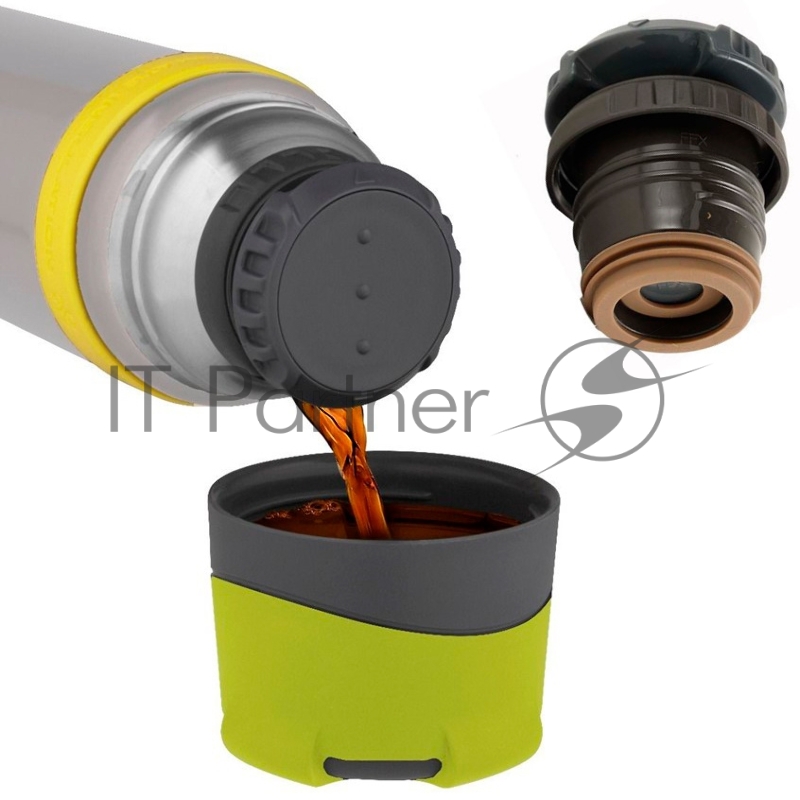 Термос для напитков Thermos FXX-900 LMG 0.9л. стальной/салатовый картонная коробка (365798)