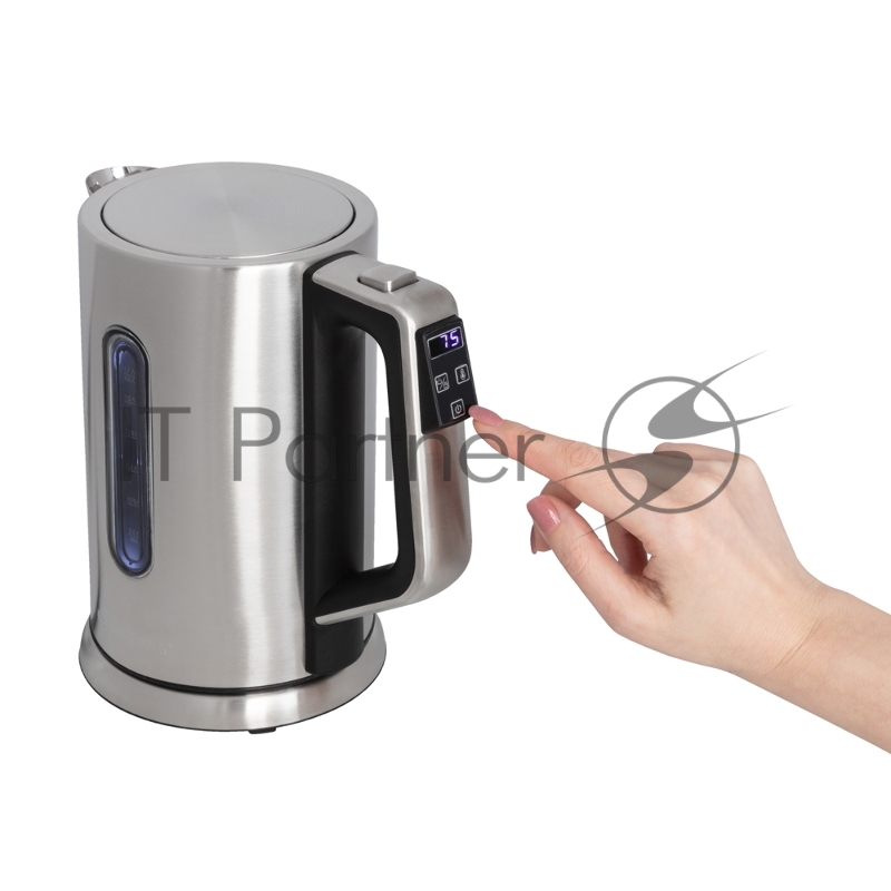 Чайник электрический Endever Skyline KR-252S,стальной,2200Вт,емкость 1.7 л, стальной корпус, выбор температуры нагрева воды: от 40°С до 100°С,4 шт/уп