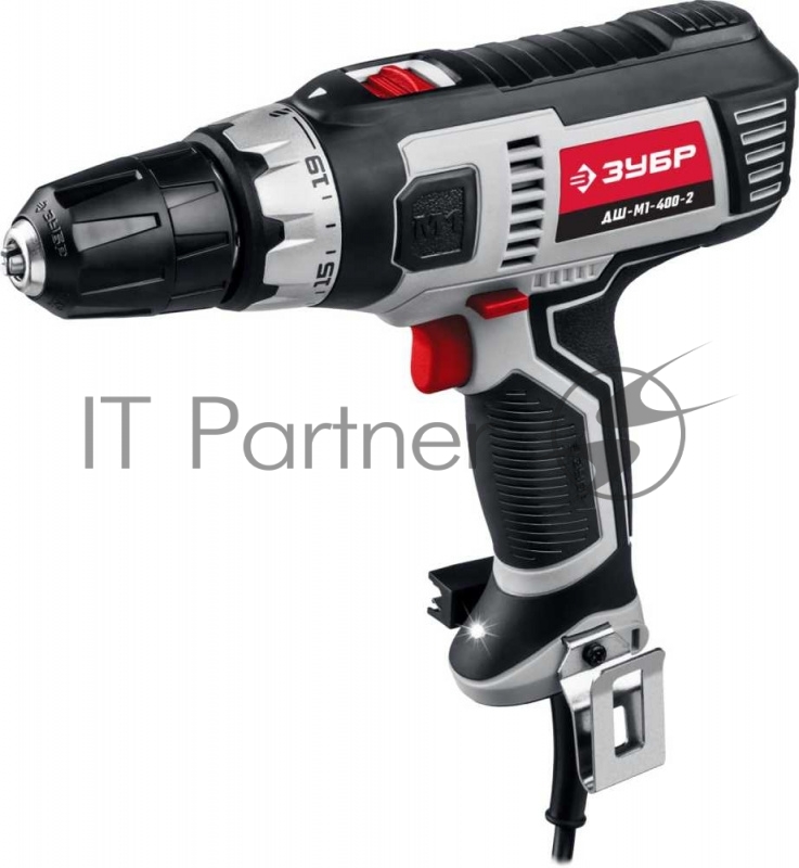 Дрель-шуруповерт Зубр ДШ-М1-400-2 400Вт патрон:быстрозажимной