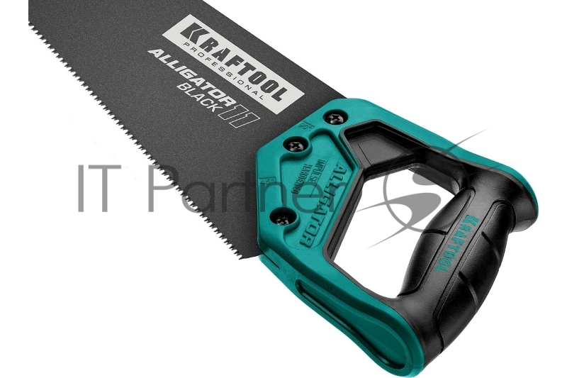 Ножовка для точного реза Alligator BLACK 11, 450 мм, 11 TPI 3D зуб, KRAFTOOL