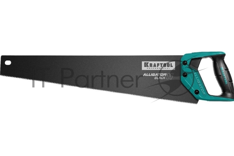 Ножовка для точного реза Alligator BLACK 11, 550 мм, 11 TPI 3D зуб, KRAFTOOL