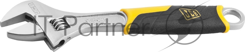 Ключ JCB разводной, хромированное покрытие, двухкомпонентная рукоятка, CrV cталь, 250мм