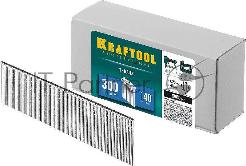 Гвозди для нейлера KRAFTOOL 40 мм, тип 300, 5000 шт