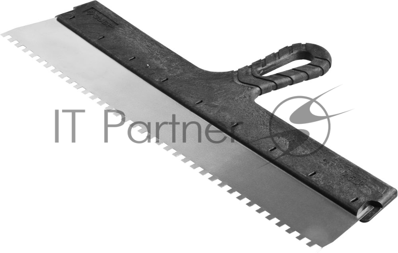 Шпатель ЗУБР Мастер ФАСАДНЫЙ, нержавеющее полотно, 450мм, зуб 6х6мм