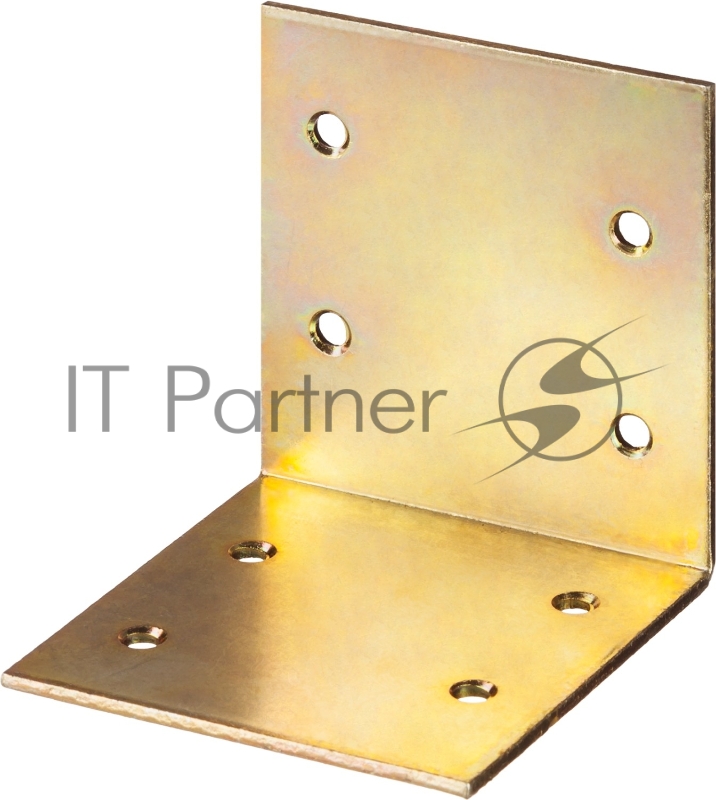 Уголок мебельный широкий УМШ-2.0, 60х60х60 х 2мм, желтый цинк, ЗУБР