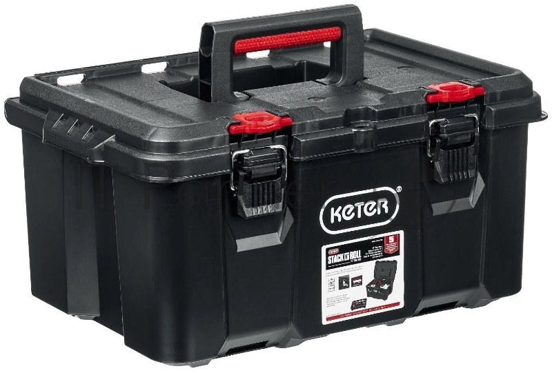 Ящик с крышкой, 21 KETER STACKNROLL