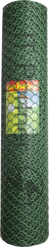 Решетка заборная Grinda, цвет хаки, 1,9х25 м, ячейка 55х58 мм