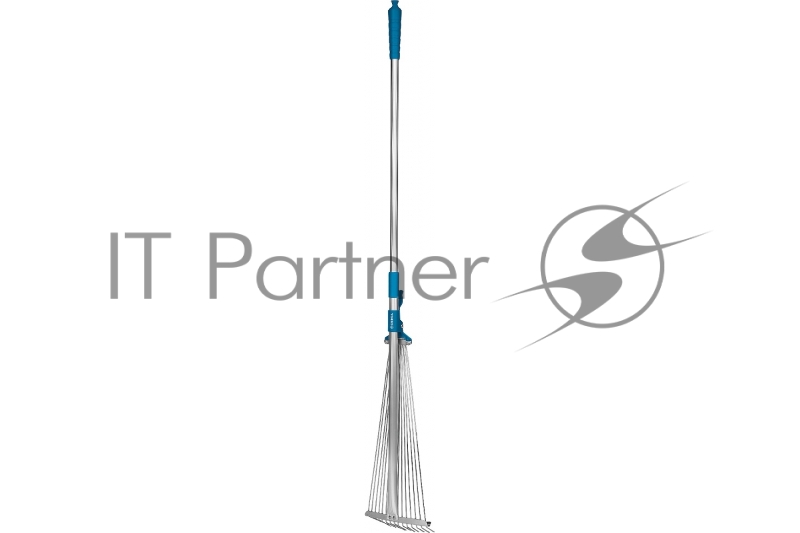 Регулируемые веерные грабли GRINDA PROLine PR-50 длина 800-1240 мм телескопический алюминиевый черенок