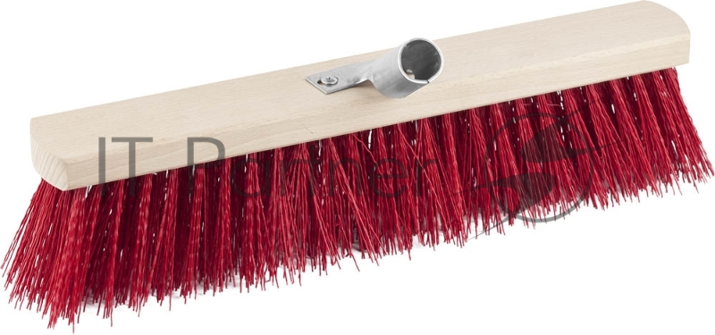 Щетка GRINDA EURO уличная без ручки, буковая колодка, жесткая щетина, с металлическим держателем для черенка, 40см