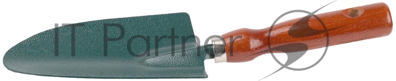 Совок GRINDA посадочный широкий, из углеродистой стали с деревянной ручкой, 290 мм