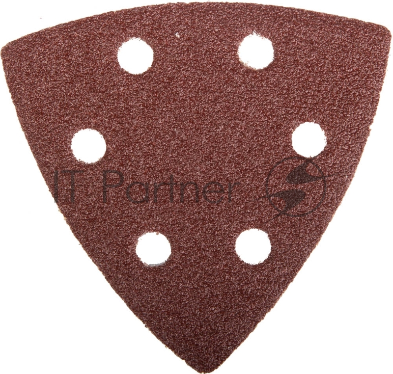 Треугольник шлифовальный ЗУБР Мастер универсальный на велкро основе, 6 отверстий, Р80, 93х93х93мм, 5шт