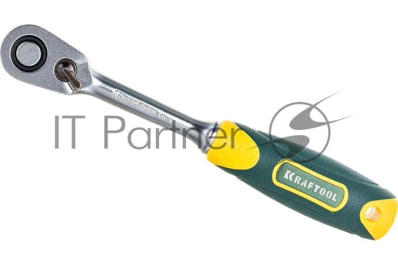 Трещотка для торцовых головок KRAFTOOL PRO, Сr-V сталь, 60 зубцов, 1/4