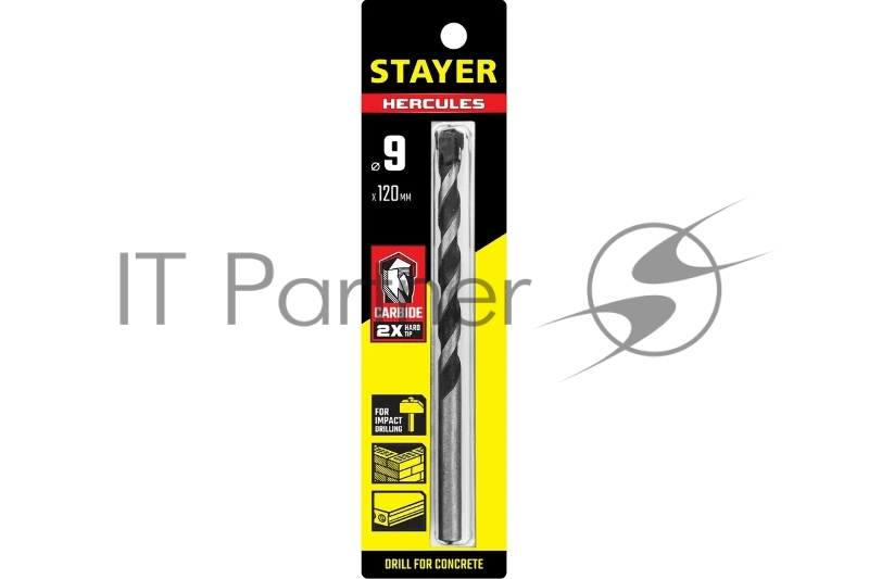Сверло по бетону PROFESSIONAL STAYER HERCULES 9 x 120 мм