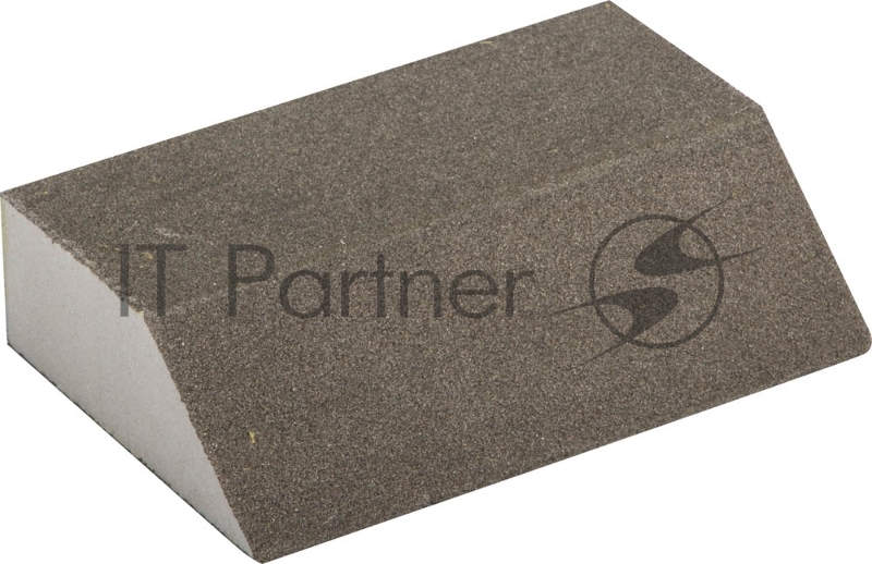 Губка шлифовальная ЗУБР Мастер четырехсторонняя угловая, средняя жесткость, Р180, 100х68х42х26мм