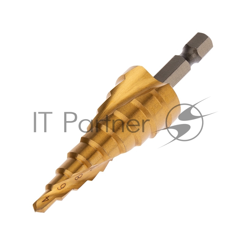 Сверло по металлу ступенчатое ТИТАН 4,0-20,0 мм 76 mm 65 HRC Р6М5 TiN Kranz