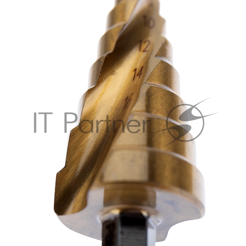 Сверло по металлу ступенчатое ТИТАН 4,0-20,0 мм 76 mm 65 HRC Р6М5 TiN Kranz