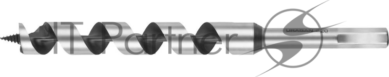 Сверло левиса по дереву, URAGAN 20x235/160мм, шестигранный хвостовик