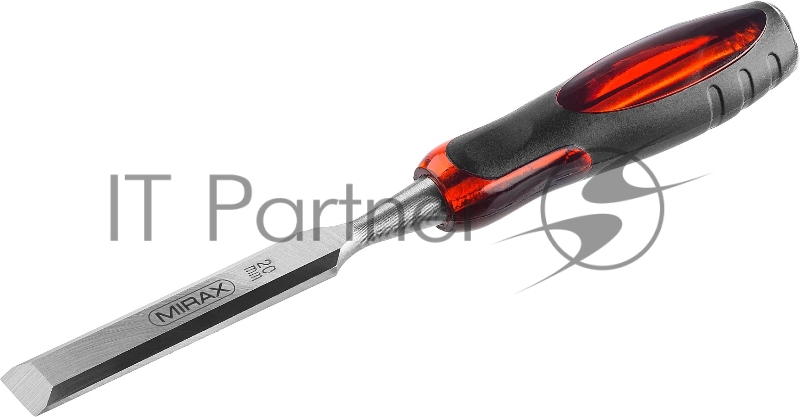 Стамеска MIRAX с двухкомпонентной прозрачной рукояткой, 20мм