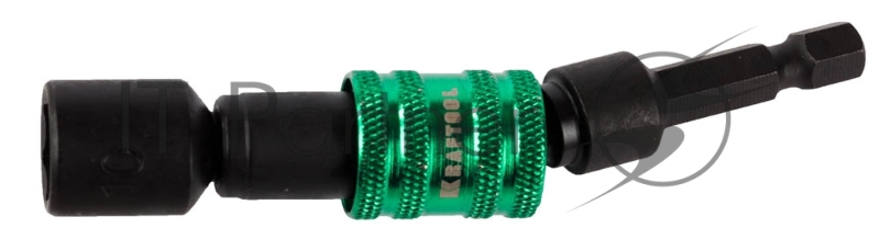 Бита KRAFTOOL EXPERT с торцовой головкой, шарнирная, с магнитным держателем, хвостовик E 1/4, 12мм, 1шт