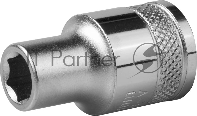 Торцовая головка KRAFTOOL INDUSTRIE QUALITAT, Cr-V, FLANK, хромосатинированная, 1/2, 8 мм