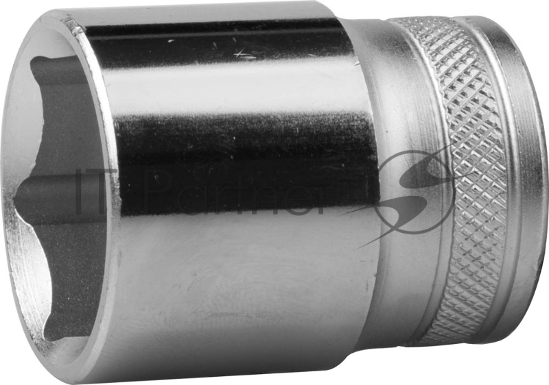 Торцовая головка KRAFTOOL INDUSTRIE QUALITAT, Cr-V, FLANK, хромосатинированная, 1/2, 24 мм