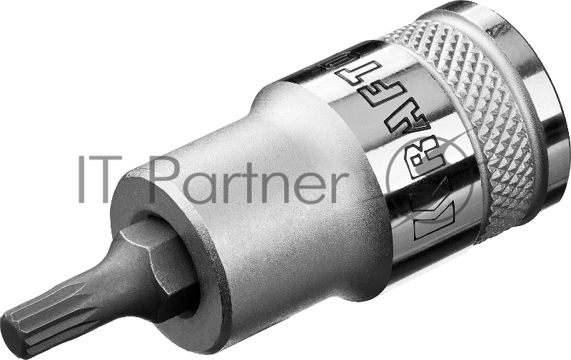 Торцовая бита-головка KRAFTOOL INDUSTRIE QUALITAT, материал S2, SPLINE, сатинированная, 1/2, M5