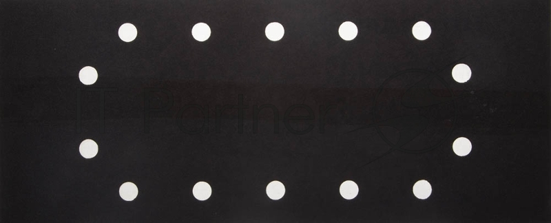 Лист шлиф. универсал. URAGAN Оптимален для твердых пород дерева 14 отверстий по кругу, для ПШМ, P320, 115х280мм, 50шт