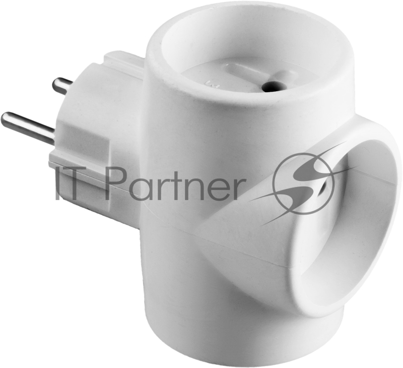 Разветвитель СИБИН электрический, 3 гнезда, 6А/220В