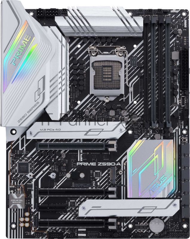 Материнская плата ASUS PRIME Z590-A, LGA1200, Z590, 4*DDR4, HDMI+DP, CrossFireX, SATA3 + RAID, Audio, Gb LAN, USB 3.2*8, USB 2.0*6, COM*1 header (w/o cable), ATX 90MB16D0-M0EAY0