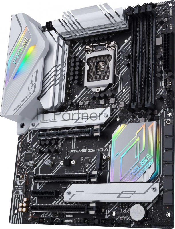 Материнская плата ASUS PRIME Z590-A, LGA1200, Z590, 4*DDR4, HDMI+DP, CrossFireX, SATA3 + RAID, Audio, Gb LAN, USB 3.2*8, USB 2.0*6, COM*1 header (w/o cable), ATX 90MB16D0-M0EAY0