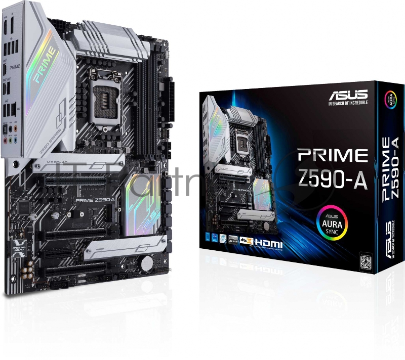 Материнская плата ASUS PRIME Z590-A, LGA1200, Z590, 4*DDR4, HDMI+DP, CrossFireX, SATA3 + RAID, Audio, Gb LAN, USB 3.2*8, USB 2.0*6, COM*1 header (w/o cable), ATX 90MB16D0-M0EAY0