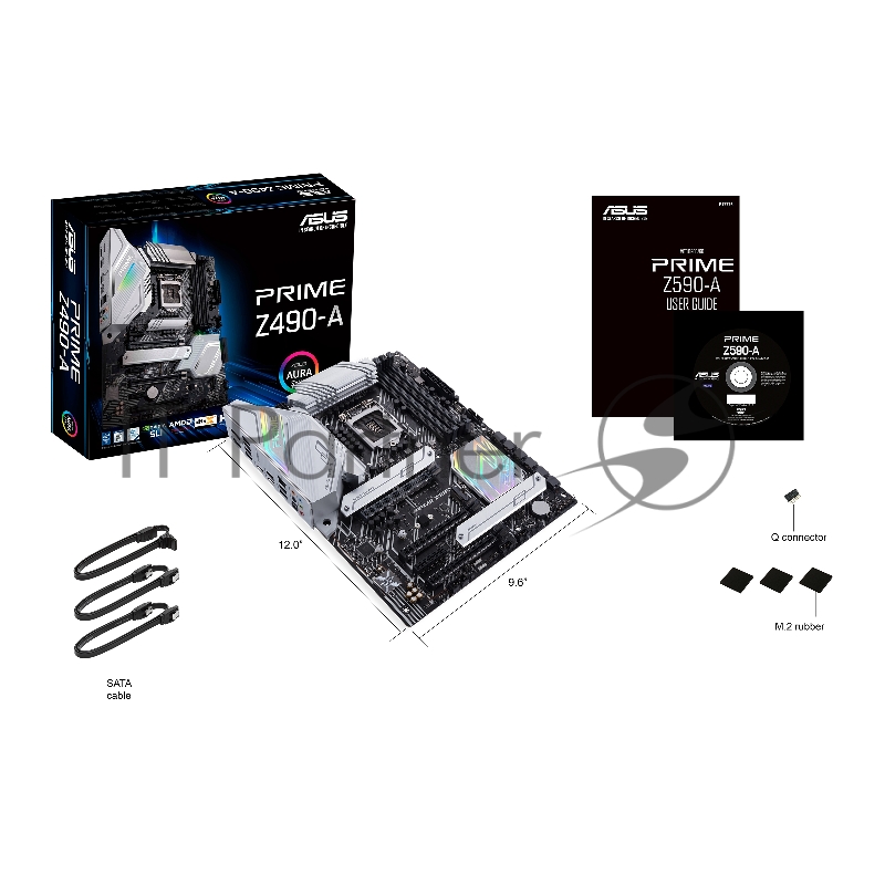 Материнская плата ASUS PRIME Z590-A, LGA1200, Z590, 4*DDR4, HDMI+DP, CrossFireX, SATA3 + RAID, Audio, Gb LAN, USB 3.2*8, USB 2.0*6, COM*1 header (w/o cable), ATX 90MB16D0-M0EAY0