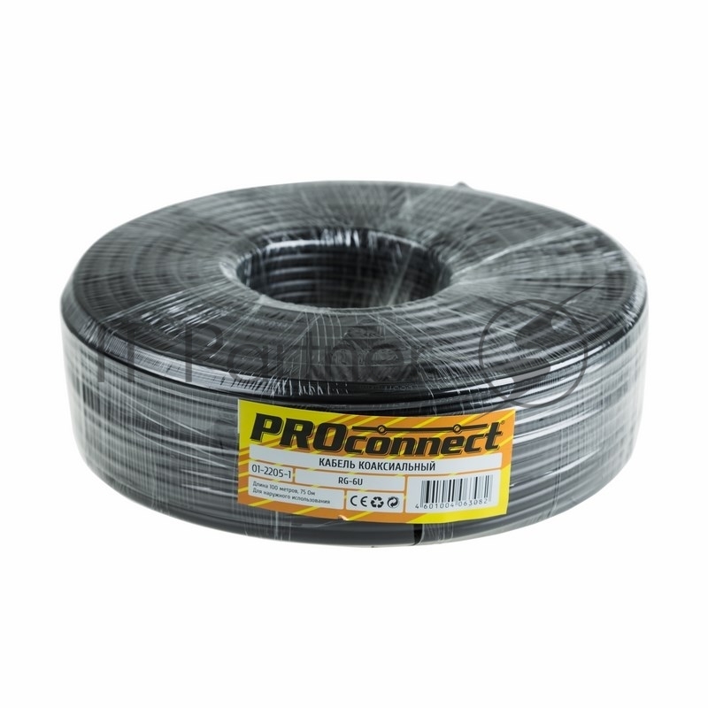 Кабель PROCONNECT RG6 1х0.9мм2 бухта 100м