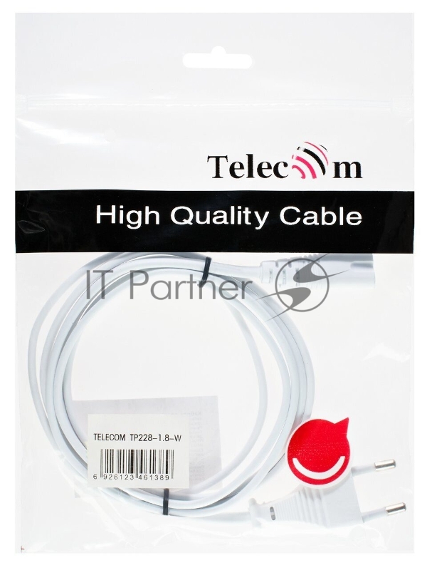 Кабель питания 1.8M TP228-1.8-W TELECOM