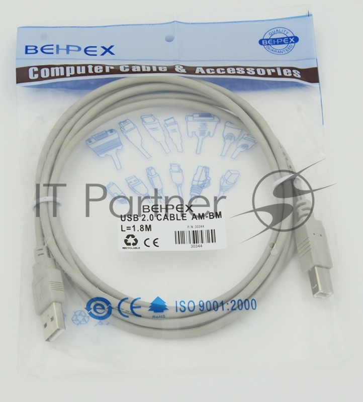 Кабель USB2.0 USB A (m)/USB B (m) 1.8м