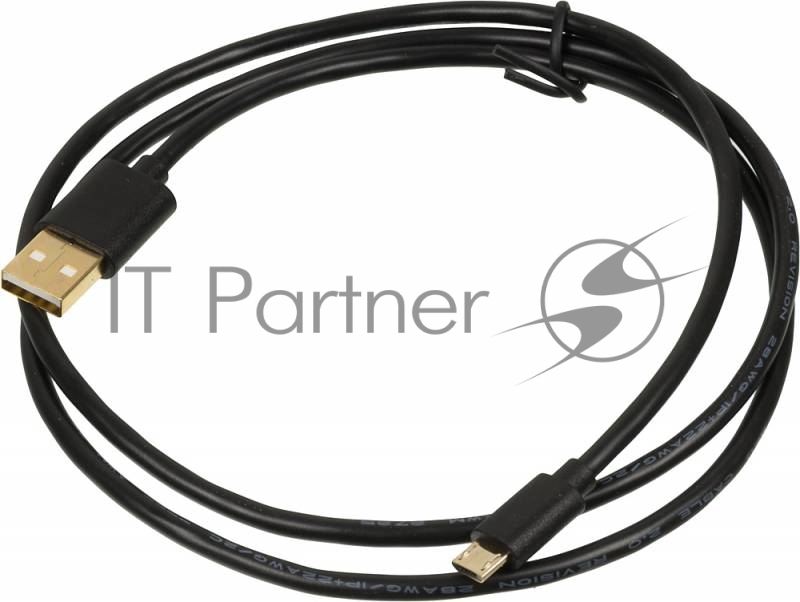 Кабель USB2.0 2A Square Connector USB A (m)/micro USB B (m) 1м Позолоченные контакты