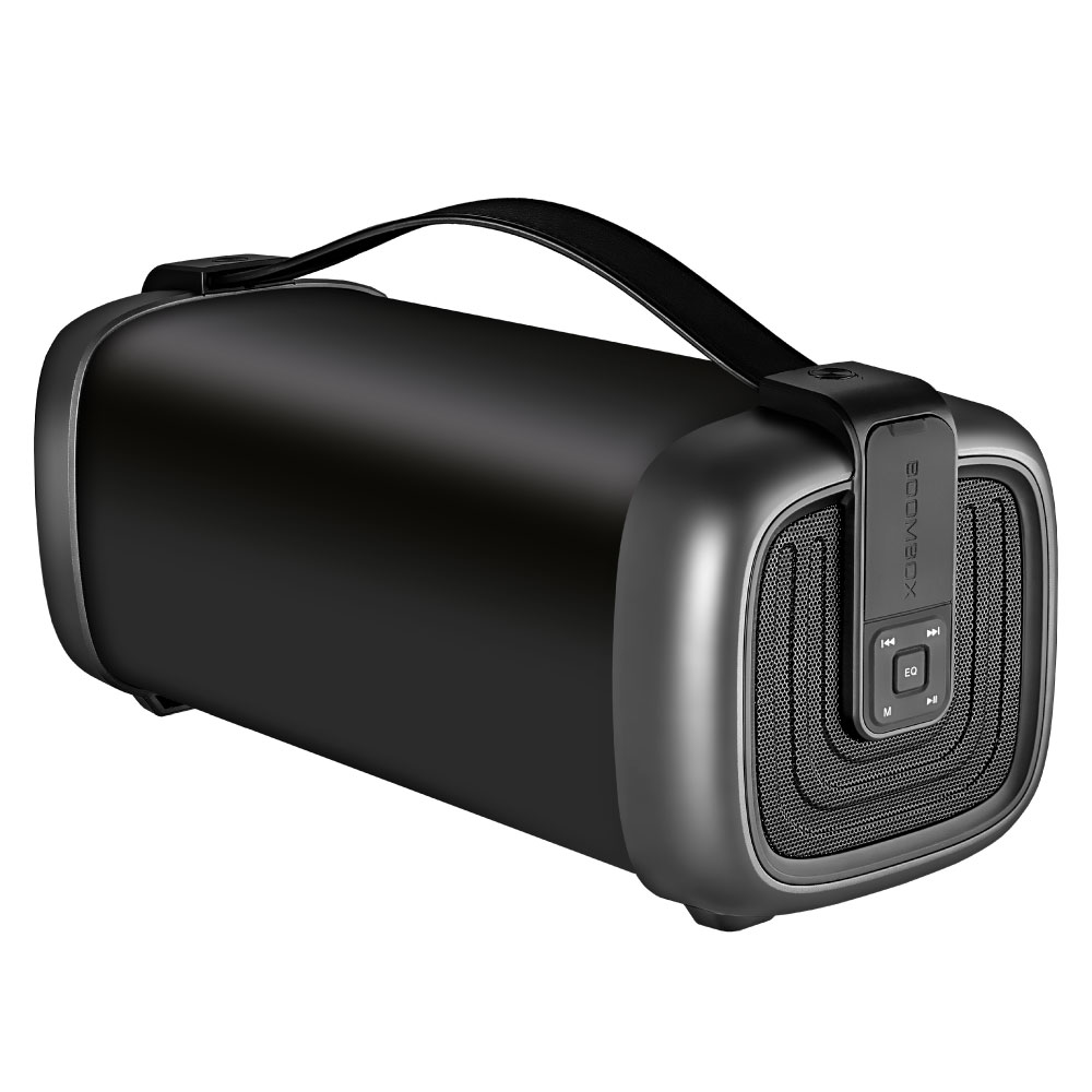 Колонки Ginzzu Ginzzu GM-878B (15Вт, 100Гц-20КГц, 3000мАч, AUX, microSD, USB-flash, FM-радио, Subwoofer, Эквалайзер, Защита от брызг, Ремень для переноски)