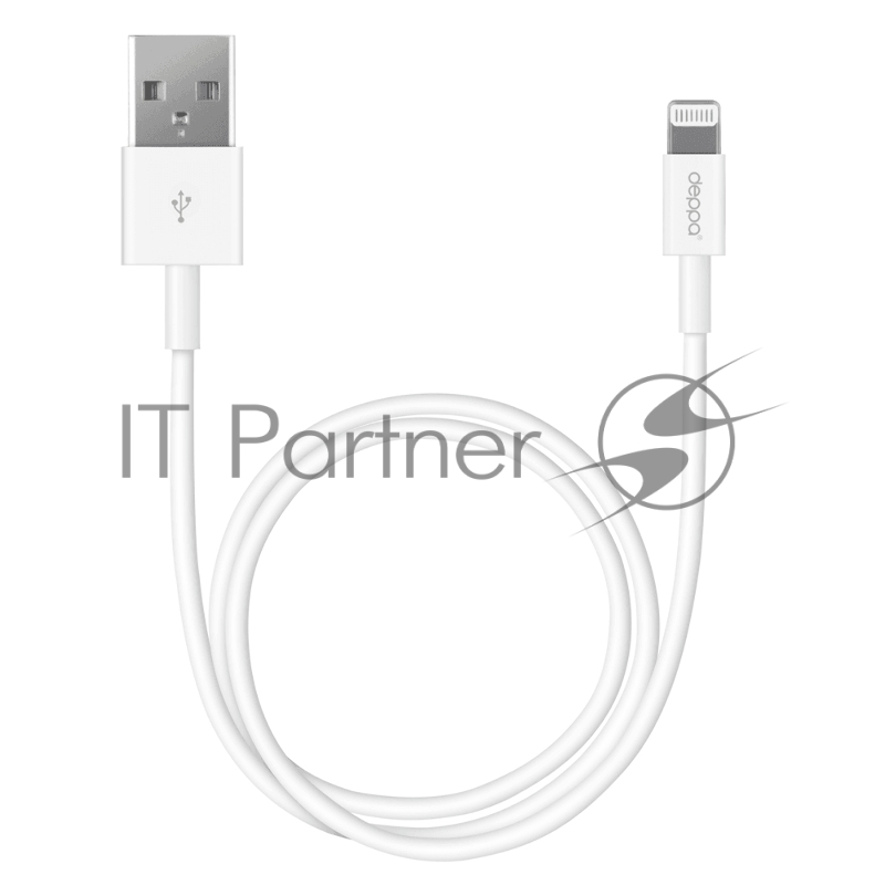 Кабель Deppa USB-8-pin для Apple, 3м, белый, Deppa