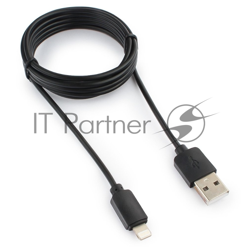 Кабель USB Гарнизон GCC-USB2-AP2-6 AM/Lightning, для iPhone5/6/7, IPod, IPad, 1.8м, черный, пакет