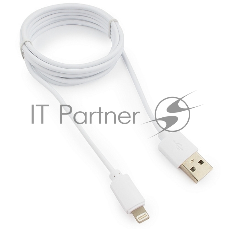 Кабель USB Гарнизон GCC-USB2-AP2-6-W AM/Lightning, для iPhone5/6/7, IPod, IPad, 1.8м, белый, пакет