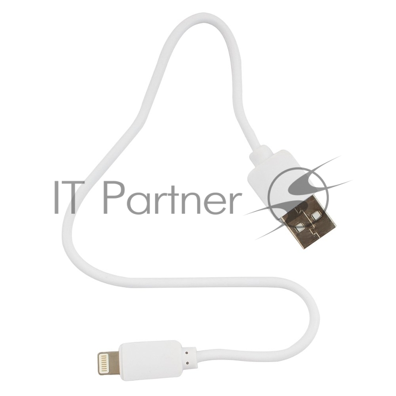 Кабель USB Гарнизон GCC-USB2-AP2-0.3M-W AM/Lightning, для iPhone5/6/7, IPod, IPad, 0.3м, белый, пакет