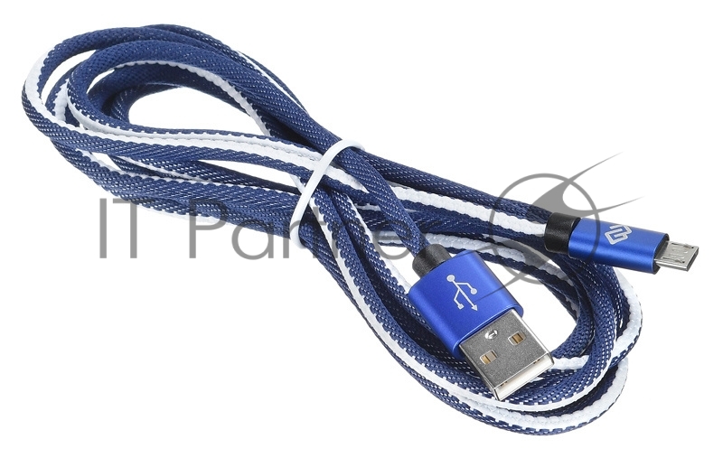 Кабель Digma USB A (m) micro USB B (m) 2м синий