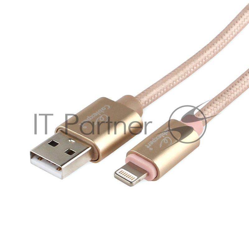 Кабель Cablexpert для Apple CC-U-APUSB01Gd-1M, AM/Lightning, серия Ultra, длина 1м, золотой, блистер