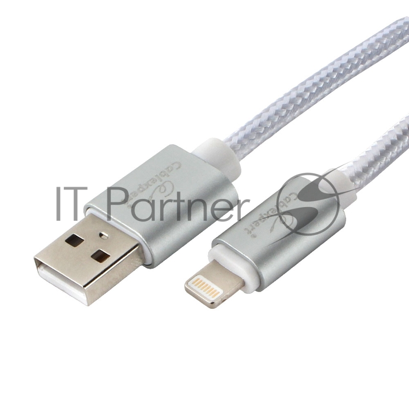 Кабель Cablexpert для Apple CC-U-APUSB01S-3M, AM/Lightning, серия Ultra, длина 1.8м, серебристый, блистер