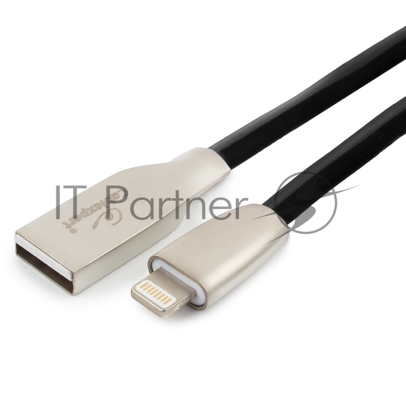 Кабель Cablexpert для Apple CC-G-APUSB01Bk-3M, AM/Lightning, серия Gold, длина 3м, черный, блистер