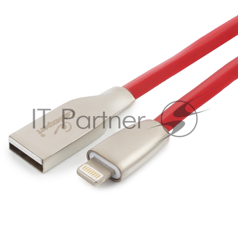 Кабель Cablexpert для Apple CC-G-APUSB01R-3M, AM/Lightning, серия Gold, длина 3м, красный, блистер