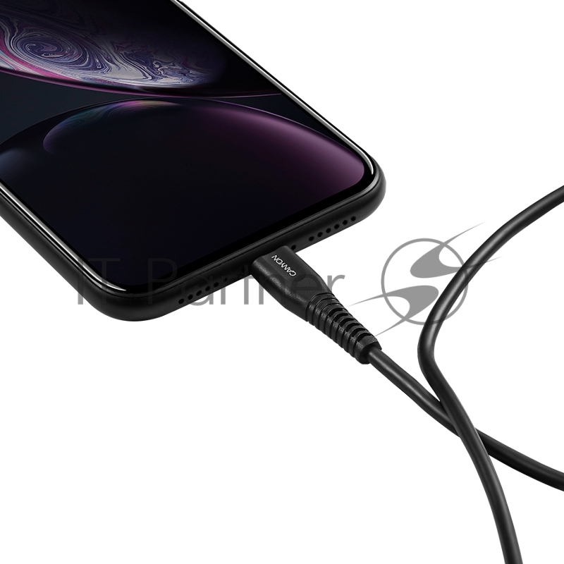 Кабель CANYON Type C Cable To MFI Lightning for Apple, PVC Mouling,Function:with full feature( data transmission and PD charging) Output:5V/2.4A , OD:3.5mm, cable length 1.2m, 0.026kg,Color:Black